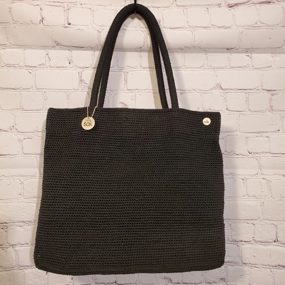 SAK Crochet Classic Knit Shoulder Bag